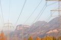 Autumnal view of Rhine valley with Karren mountain in background