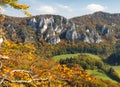 Autumnal view from Sulov rockies - sulovske skaly