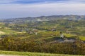 autumnal vineyards, Piedmont, Italy Royalty Free Stock Photo