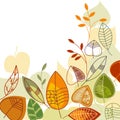 Autumnn leaves background Royalty Free Stock Photo