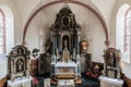 Auw An der Kyll, Rhineland-Palatinate - Germany - Interior design of the small catholic church in the village Royalty Free Stock Photo