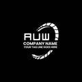 AUW letter logo creative design with vector graphic, AUW Royalty Free Stock Photo
