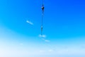 Auxilaly hook in blue sky. Royalty Free Stock Photo