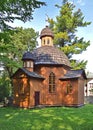 The Auxiliary Church of the Transfiguration of Our Lord , Krynica-Zdroj, Polandand Our Lady of Czestochowa arose in 1863, Royalty Free Stock Photo