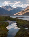 Auyuittuq National Park scenery, Nunavut, Canada. Royalty Free Stock Photo