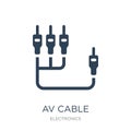 av cable icon in trendy design style. av cable icon isolated on white background. av cable vector icon simple and modern flat Royalty Free Stock Photo