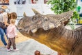 Avaceratops dino, shopping entertainment center SUKCESJA, herbivorous ceratopsian dinosaurs, Avaceratops lammersi, Ceratopsidae