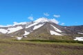 View of the Avachinsky volcano on a sunny day