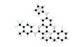 avacopan molecule, structural chemical formula, ball-and-stick model, isolated image complement inhibitors