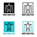 Body Analysis vector information sign