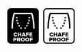Chafe Proof vector information sign Royalty Free Stock Photo