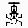 Cutaway view of shutoff valve circuit