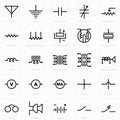 Electrical circuit and radio components designations