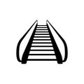 Escalator, travelator, elevator moving walkway Royalty Free Stock Photo