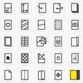 Paper properties icons