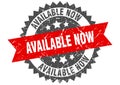 available now round grunge stamp. available now Royalty Free Stock Photo