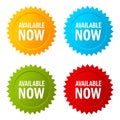 Available now star vector icon Royalty Free Stock Photo