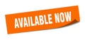 available now sticker. Royalty Free Stock Photo