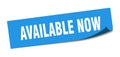 available now sticker. Royalty Free Stock Photo