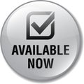 Available now web button Royalty Free Stock Photo