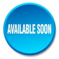 available soon button Royalty Free Stock Photo