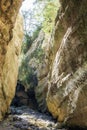 Avakas Gorge Canyon in Cyprus island Royalty Free Stock Photo