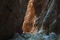 Avakas Gorge Canyon in Cyprus island Royalty Free Stock Photo