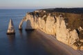 Aval cliff, Etretat, Cote d'Albatre, Pays de Caux, Seine-Maritim