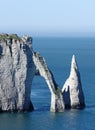 Aval doorl and Etretat cliffs Royalty Free Stock Photo