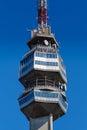 Avala Tower telecommunications tower in Avala mountain in Belgrade, Serbia Royalty Free Stock Photo