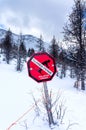 Avalanche Danger Royalty Free Stock Photo