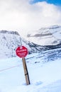 Avalanche Danger Royalty Free Stock Photo