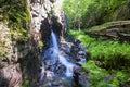 Avalanche falls the flume gorge lincoln new hampshire Royalty Free Stock Photo