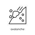 Avalanche icon from Winter collection.