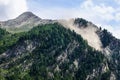 Avalanche on mountain