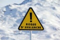 Avalanche sign Royalty Free Stock Photo