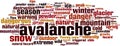 Avalanche word cloud