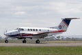 Ambulance Victoria Hawker Beechcraft B200C King Air Air Ambulance aircraft VH-VAE arriving at Avalon Airport