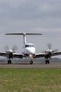 Ambulance Victoria Hawker Beechcraft B200C King Air Air Ambulance aircraft VH-VAE arriving at Avalon Airport