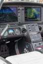 Cockpit of Cirrus SR22T VH-EPG high performance light aircraft.