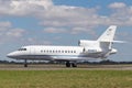 Dassault Falcon 900EX Business jet N146EX on the runway at Avalon Airport Royalty Free Stock Photo