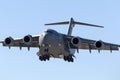 United States Air Force USAF Boeing C-17A Globemaster III military transport aircraft 05-5153 from the 535th Airlift Squadron Royalty Free Stock Photo