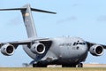 United States Air Force USAF Boeing C-17A Globemaster III military transport aircraft 05-5153 from the 535th Airlift Squadron Royalty Free Stock Photo