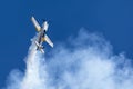 British aerobatic pilot Mark Jefferies flying a single engine Extra 330LX aerobatic aircraft VH-IXN.