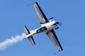 British aerobatic pilot Mark Jefferies flying a single engine Extra 330LX aerobatic aircraft VH-IXN.