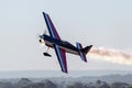 Melissa Andrzejewski flying an Edge 540 aerobatic aircraft.