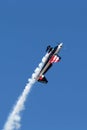 Melissa Andrzejewski flying an Edge 540 aerobatic aircraft.