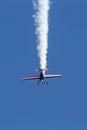 Melissa Andrzejewski flying an Edge 540 aerobatic aircraft.