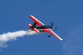 Melissa Andrzejewski flying an Edge 540 aerobatic aircraft.