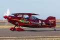 13 Time Australian Aerobatic Champion Chris Sperou flying his Pitts S-1-11B Super Stinker aerobatic biplane VH-XPS.